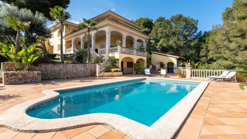7-bedroom sea view villa with pool and gardens for sale near Puerto Portals, Calvià, Mallorca