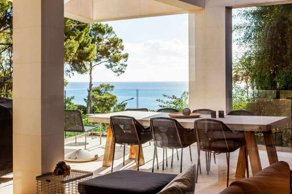 5-bedroom sea view villa with pool and terraces for sale near Puerto Portals, Mallorca