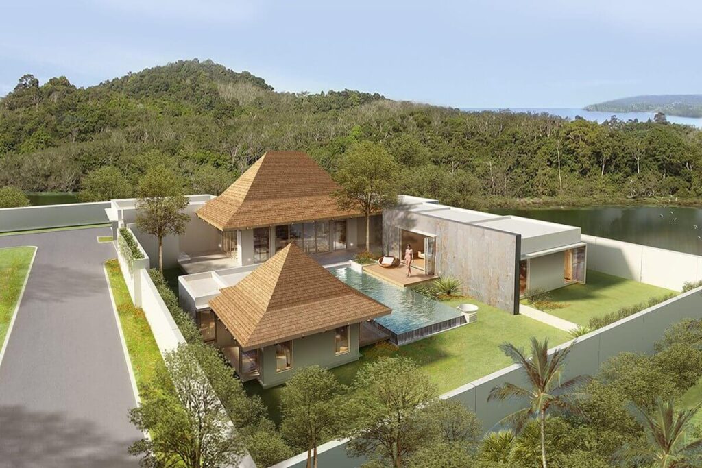 4-bedroom Thai-Balinese pool villa with 11.5m pool for sale in Cherng Talay, Phuket