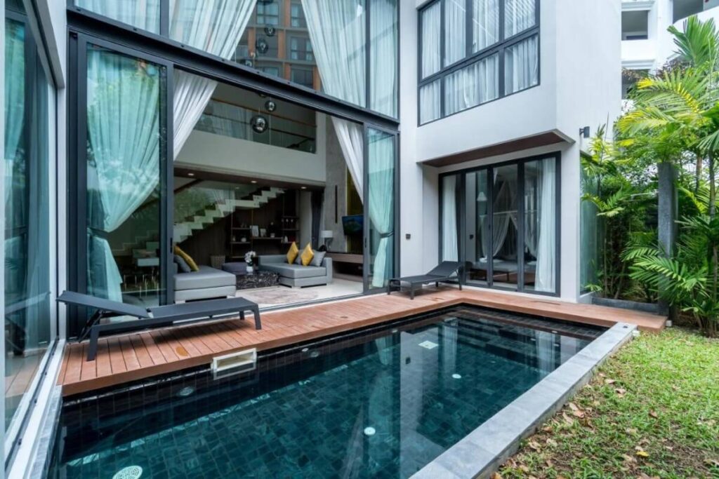 2-bedroom pool villa with resort access for sale near Surin Beach, Phuket