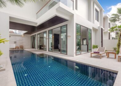 Modern 2-bedroom pool villa with gym and terrace for sale near Kamala Beach, Phuket