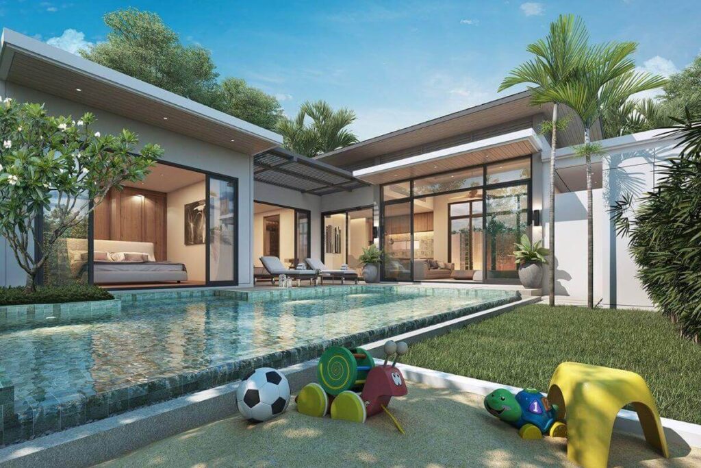 New 2-bedroom villa near Boat Avenue and Laguna in Cherng Talay