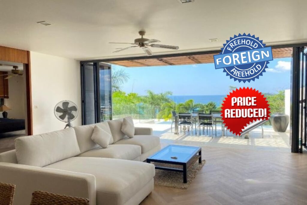 2-bedroom sea view villa with large terrace for sale near Kata Beach, Phuket