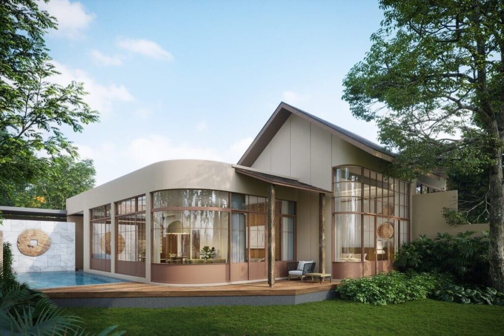 3-bedroom semi-detached pool villa for sale near Saiyuan Road in Rawai, Phuket