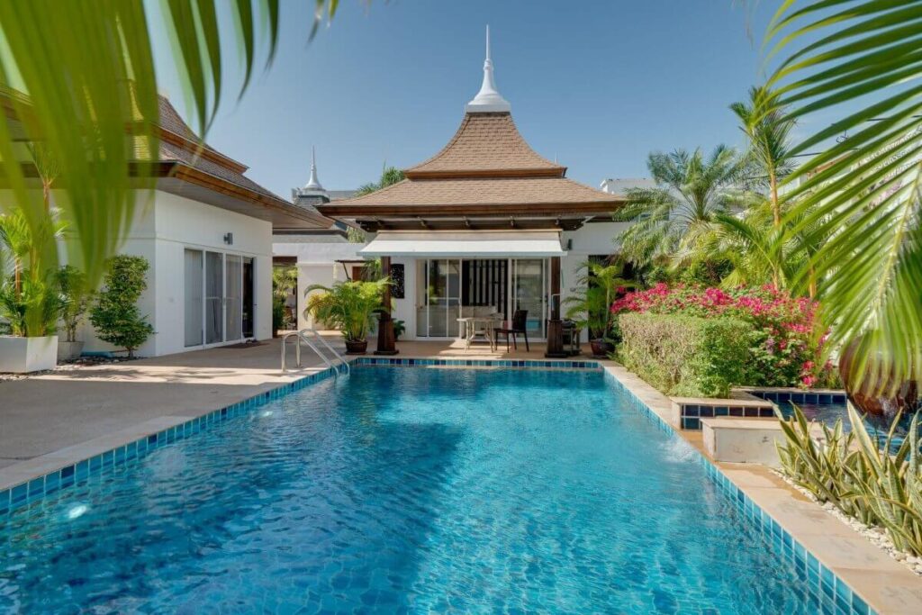 3-bedroom Balinese-style pool villa for sale near Nai Harn Beach, Phuket