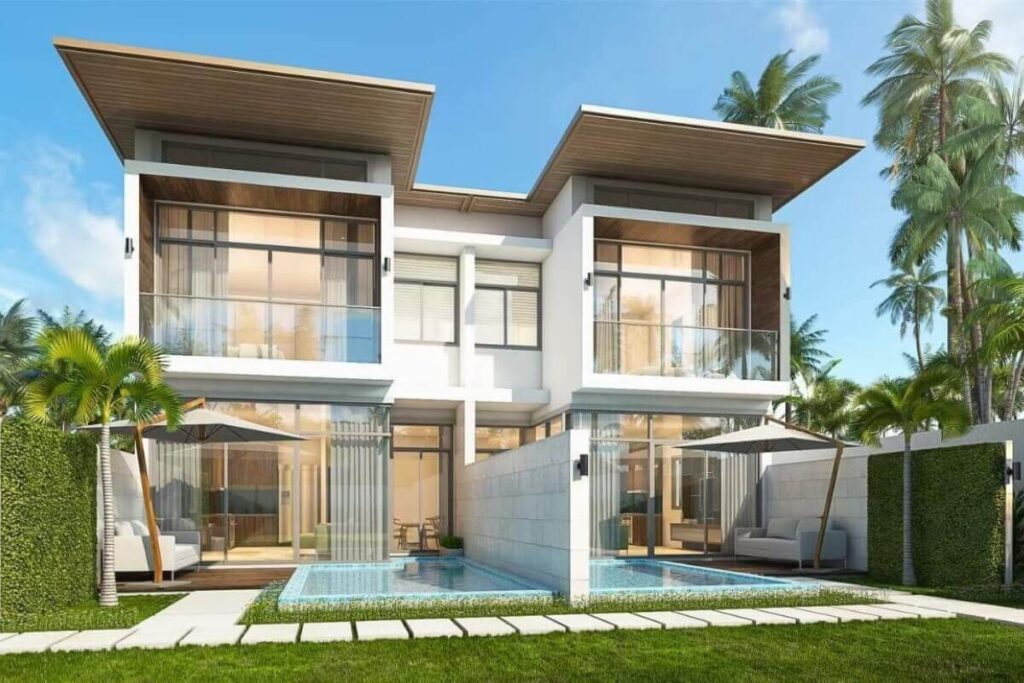 3-bedroom duplex villa for sale in Kamala, Phuket with private pool and shared gym