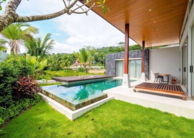 3-bedroom Balinese-style pool villa with lake view for sale in Layan, Phuket