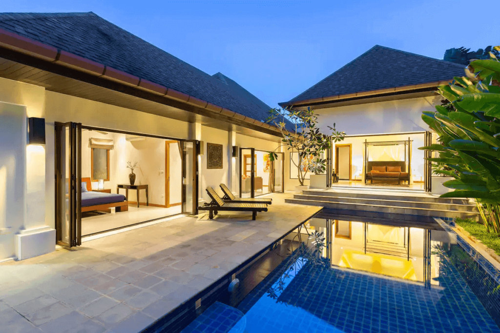 Balinese-style 3-bedroom villa with pool for sale at Villa Suksan, Rawai