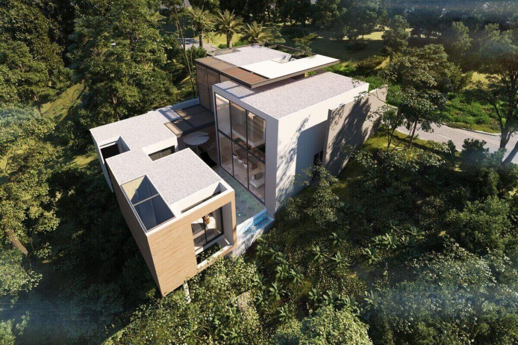 3-bedroom modern villa with sea views for sale near Layan Beach, Phuket