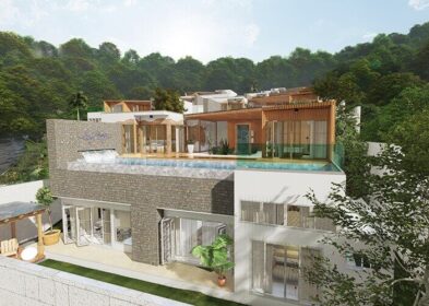 Off-plan 3-bedroom hillside villa with pool and forest views for sale in Pa Khlok, Phuket