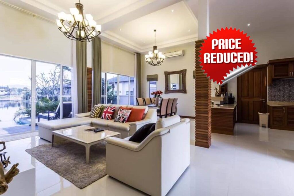 3-bedroom lakefront villa for sale in Thalang, Phuket with private pool and mountain views
