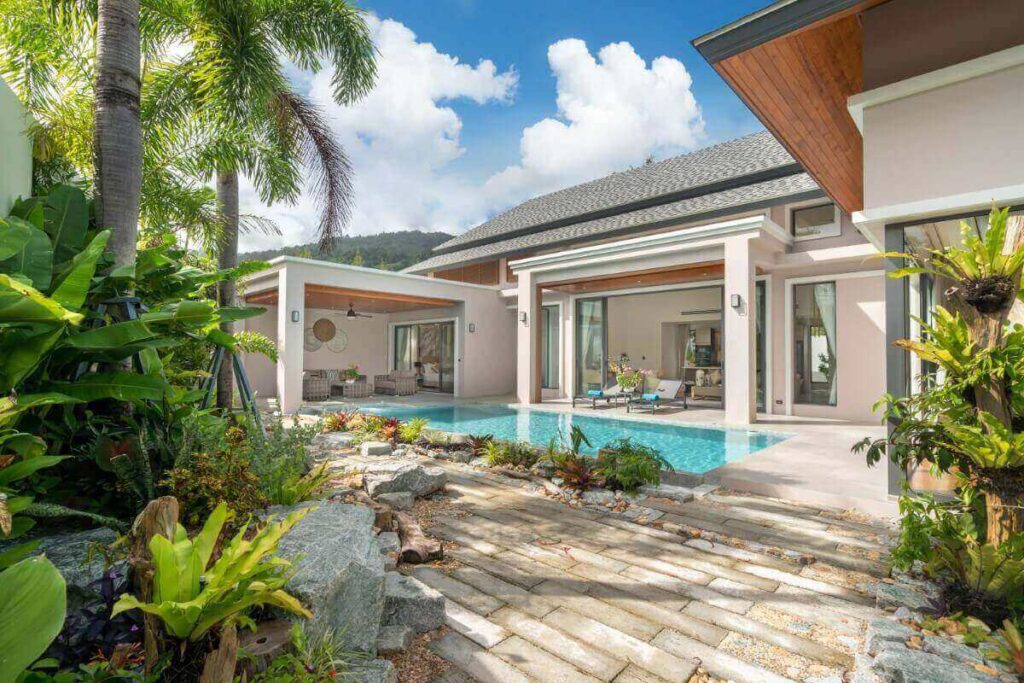 3-bed mountain view villa for sale in Cherng Talay, Phuket