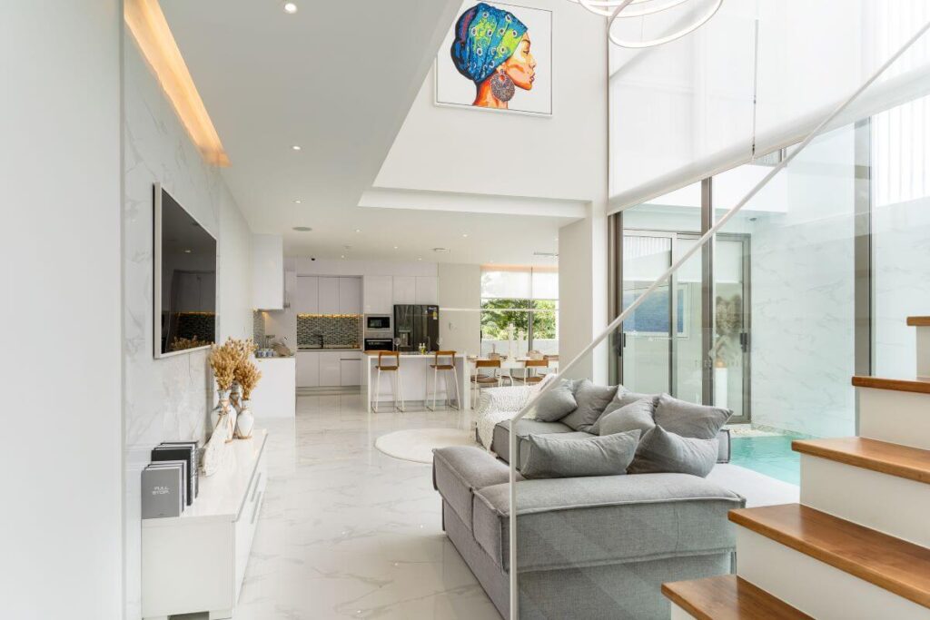 3-bedroom smart pool villa with guest apartment and gym access for sale near Laguna, Phuket