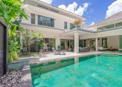3-bedroom mountain view villa with pool and modern design for sale in Cherng Talay, Phuket
