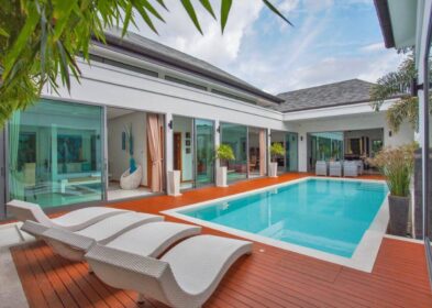 3-bedroom Thai-Balinese pool villa with saltwater pool for sale in Rawai, Phuket