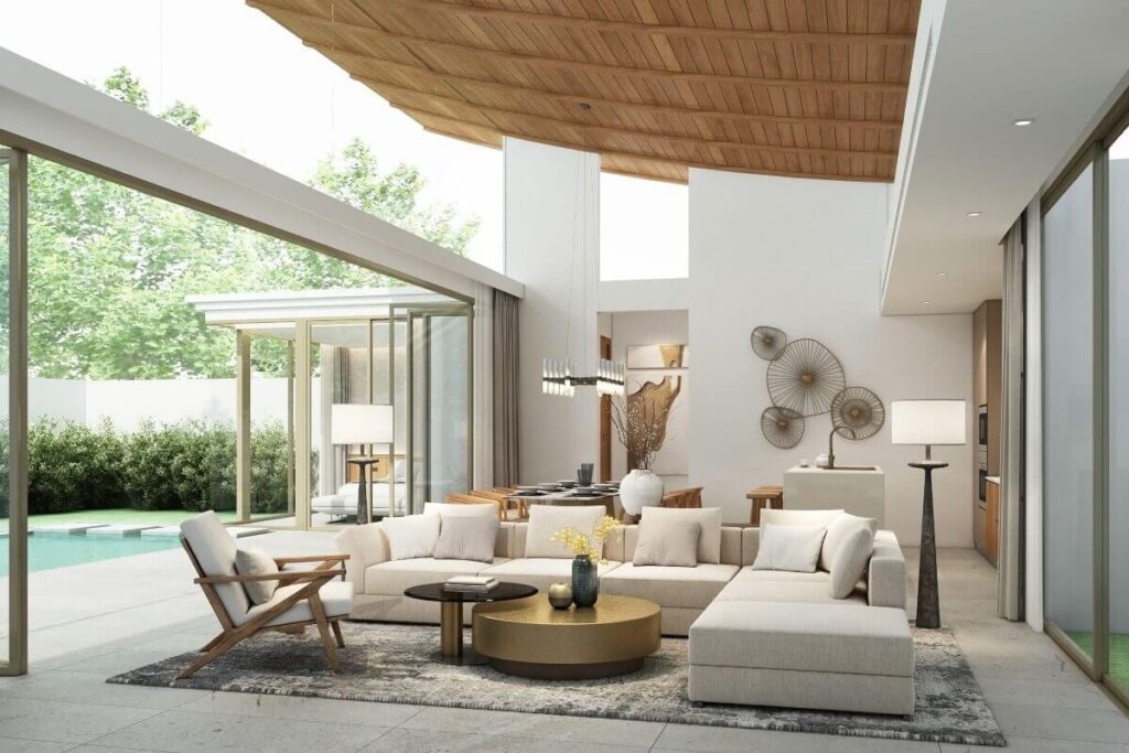 4-bedroom modern tropical villa with solar panels and private pool for sale in Thalang, Phuket