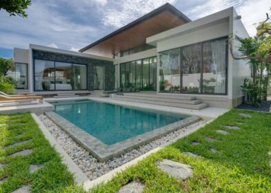 3-bedroom U-shaped pool villa for sale in Thalang, Phuket near UWC and Thanyapura