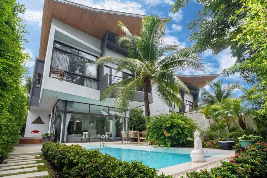 3-bedroom hillside villa with sea view and private pool for sale in Rawai, Phuket