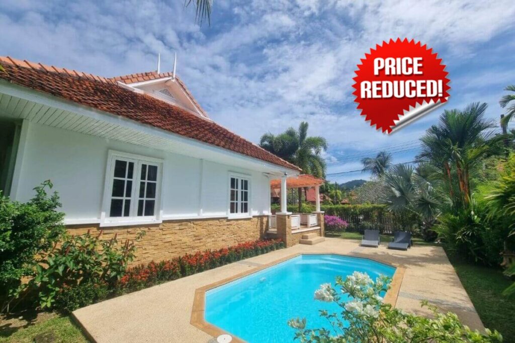 3-bedroom resale villa in Kamala with garden, pool, and Thai company freehold
