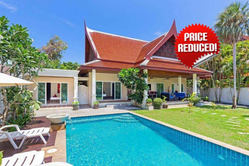 3-bedroom garden pool villa near ISP for sale in Rawai, Phuket