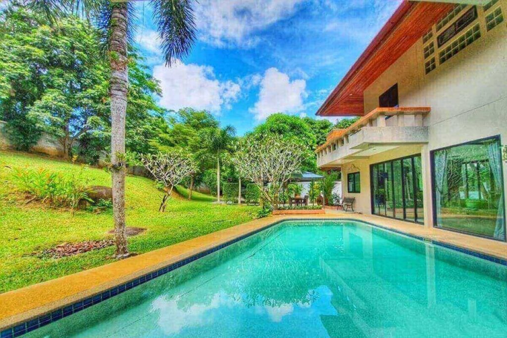 3-bedroom garden villa with pool and balconies for sale near Nai Harn Beach, Phuket