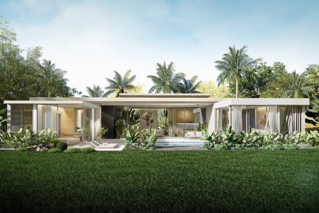 New 3-bedroom villa with pool and garden views for sale near Nai Yang Beach, Phuket – 370 sqm built-up on 312 sqm land