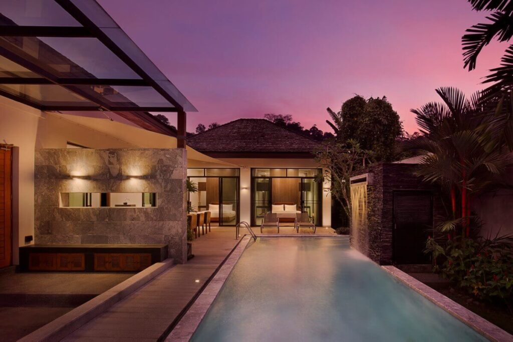 3-bedroom tropical-style villa with private pool and sun deck for sale near Kamala Beach, Phuket