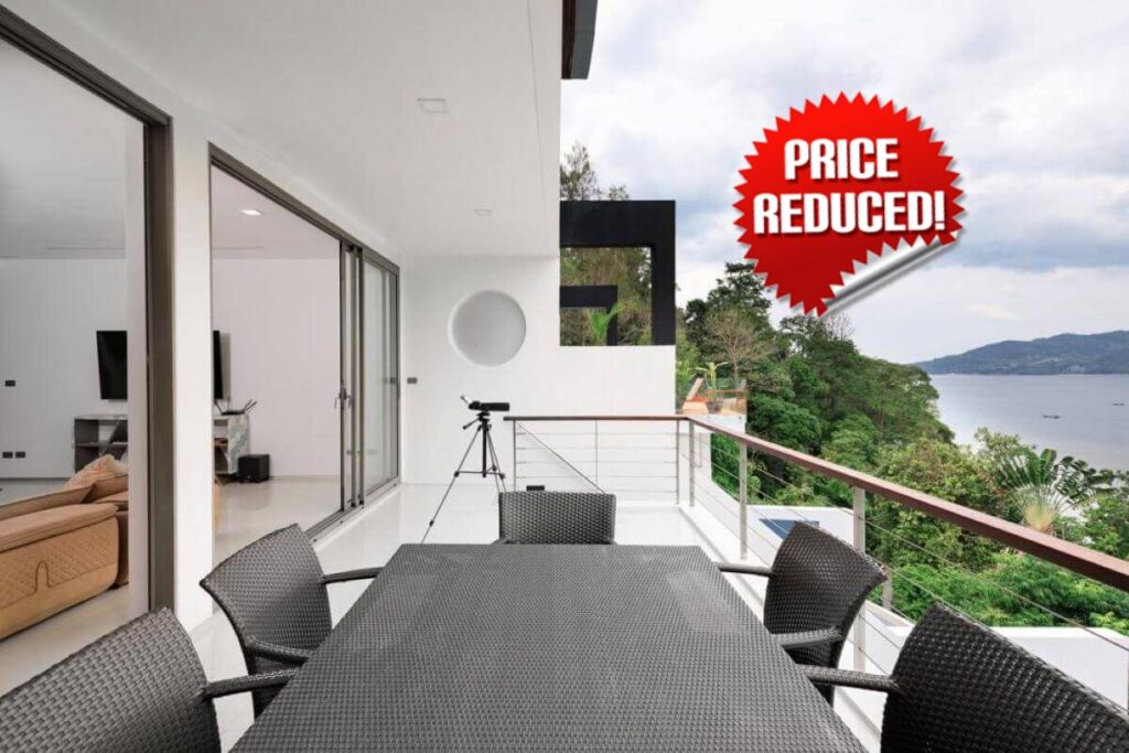 3-Bed Hillside Sea View Villa for Sale in Patong Phuket