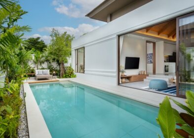 3-bedroom garden view pool villa with garage for sale in Rawai, Phuket
