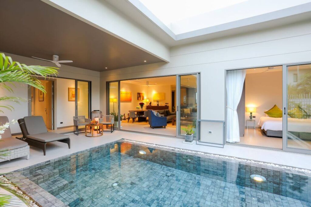 Newly built 3-bedroom pool villa with custom furnishings for sale in Cherng Talay, Phuket