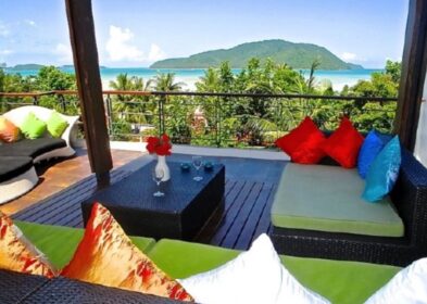 Modern 3-bedroom sea view townhouse villa with rooftop patio and private pool for sale in Rawai, Phuket – 400 sqm built-up