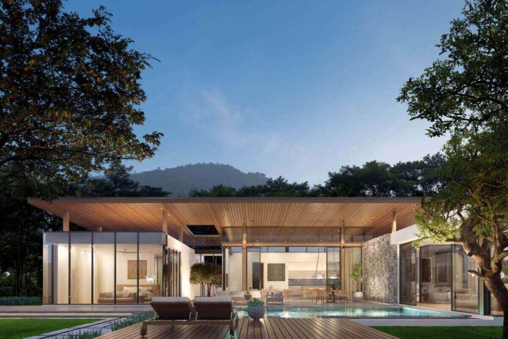 Off-plan 3-bedroom smart tropical villa with pool for sale in Thep Krassattri, Thalang, Phuket
