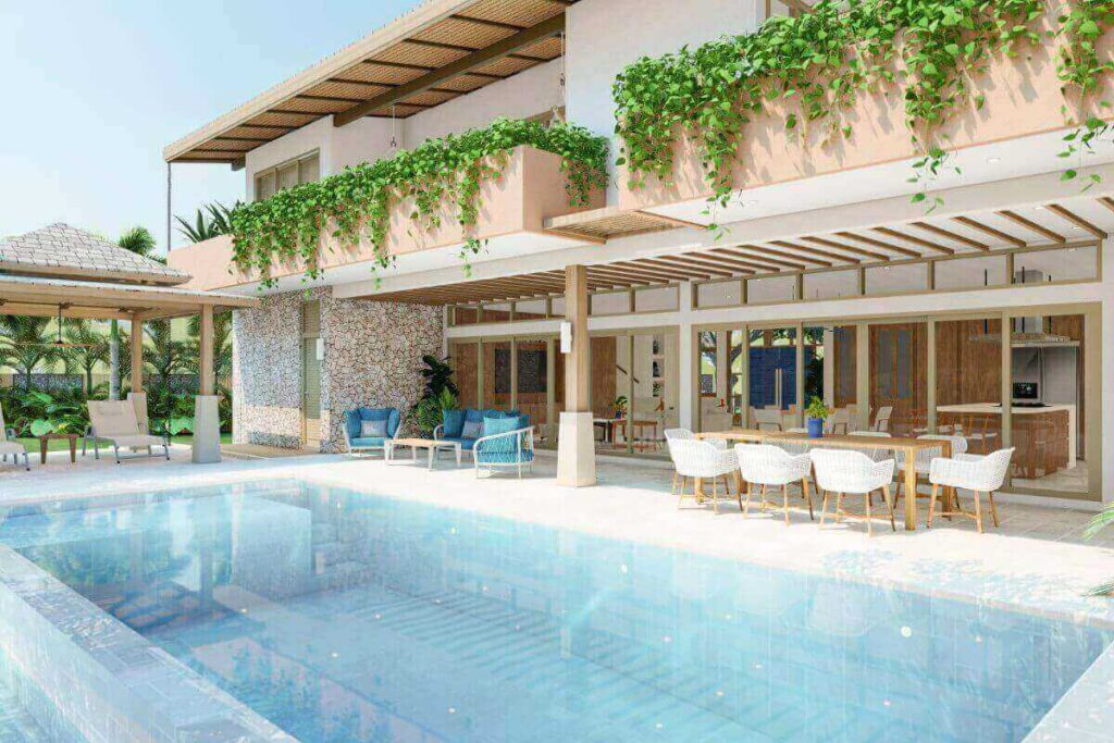 4-bedroom modern villa with pool and balconies for sale in Manik, Thalang, Phuket