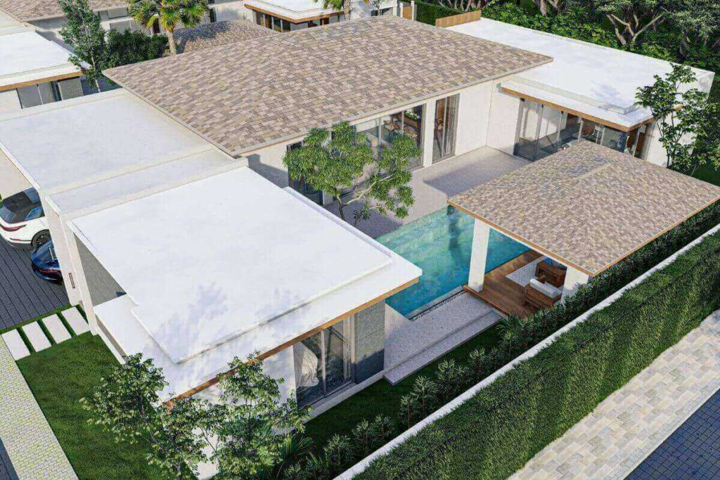 4-bedroom tropical-style villa with pool and garden for sale near Mai Khao Beach, Phuket