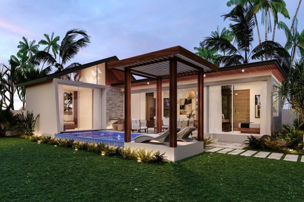 3-bedroom tropical-modern villa with pool and Italian furnishings for sale near Stay Resort, Rawai, Phuket