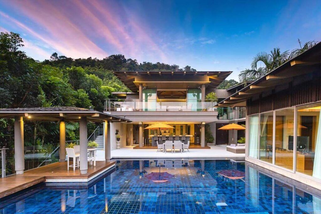 4-bed sea view villa for sale in Layan, Phuket