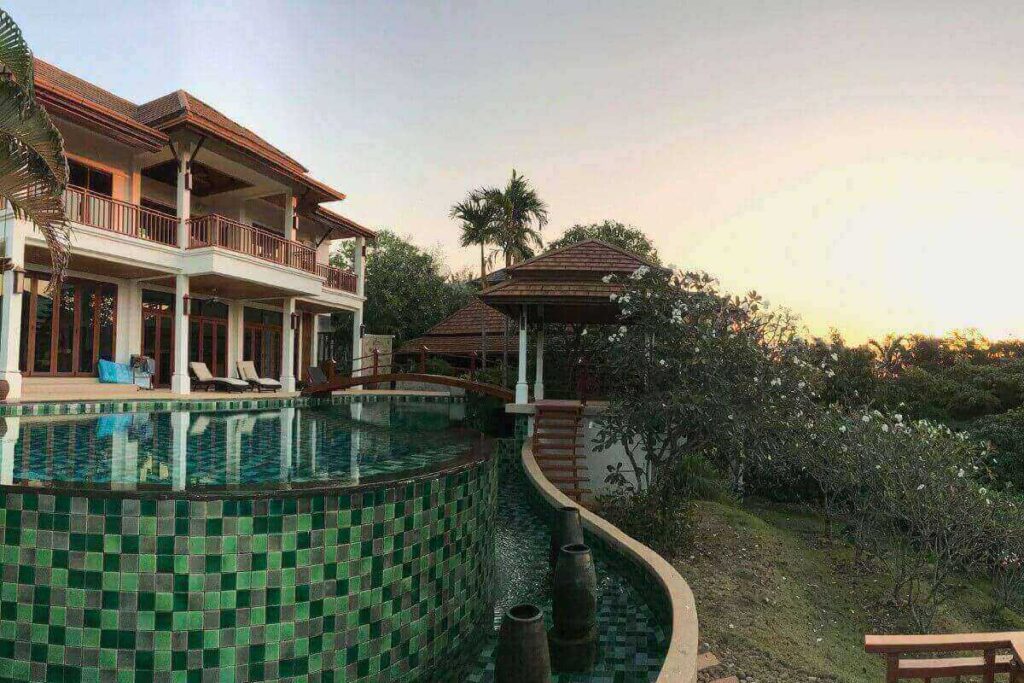 6-bedroom sea view villa in Nai Harn with infinity pool, large plot, and modern smart home features