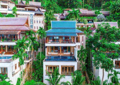 Hillside 4-bedroom villa with sea views and private pool near Surin Beach, Phuket.