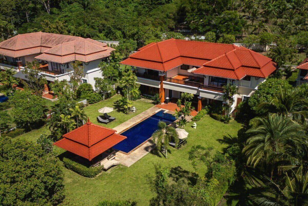 Lakeside 4-bedroom villa with private pool and modern interiors in Laguna, Phuket.