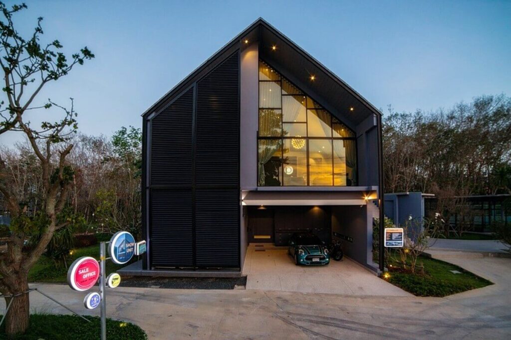 4-bedroom barn-style luxury villa with media room for sale in Cherng Talay, Phuket