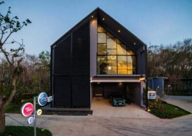 4-bedroom barn-style luxury villa with media room for sale in Cherng Talay, Phuket