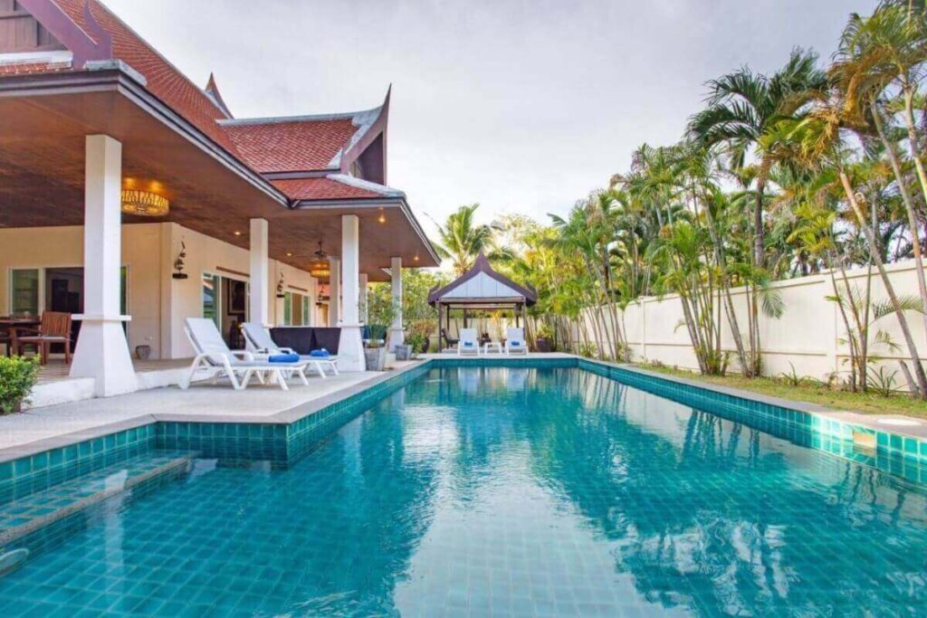 4-bedroom garden pool villa with dual pavilions for sale in Rawai, Phuket