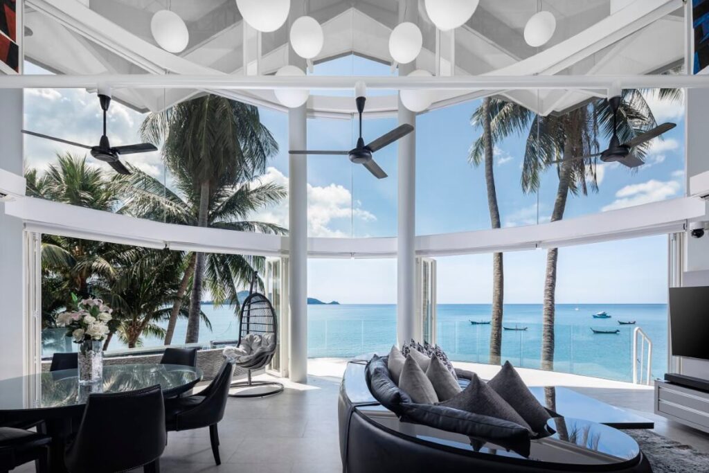 4-bedroom sea view villa with jacuzzi and pool for sale in Kalim, Phuket