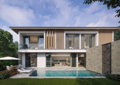 4-bedroom modern pool villa for sale near Rawai Beach, Phuket with high ceilings and tropical design