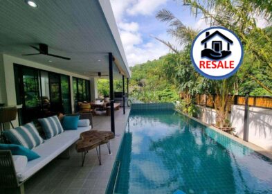 Modern 4-bedroom hillside villa with mountain views and pool for sale in Rawai, Phuket