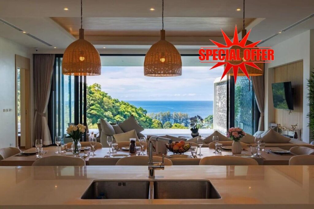 4-bed sea view villa for sale in Kamala, Phuket