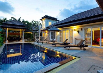 Modern 4-bedroom villa with private pool, tropical garden, and outdoor entertaining deck for sale in Rawai, Phuket – 215 sqm built-up