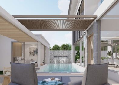 3-bedroom Balinese tropical pool villa with guest pavilion for sale in Chalong, Phuket