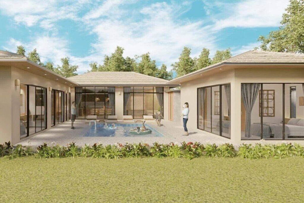 4-bedroom pool villa with open-plan layout for sale near UWC School, Thalang, Phuket