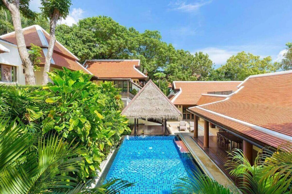 4-bed Thai-Balinese villa for sale in Nai Harn, Phuket